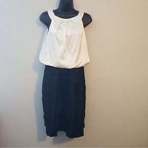 Suite 7 Bodycon Black White Dress Size 8